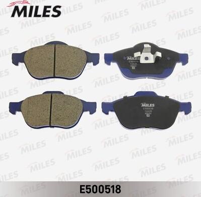 Miles E500518 - Тормозные колодки, дисковые, комплект unicars.by