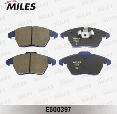 Miles E500397 - Тормозные колодки, дисковые, комплект unicars.by