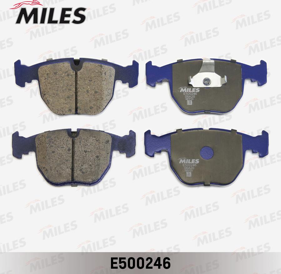 Miles E500246 - Тормозные колодки, дисковые, комплект unicars.by