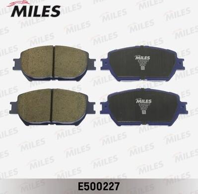 Miles E500227 - Тормозные колодки, дисковые, комплект unicars.by