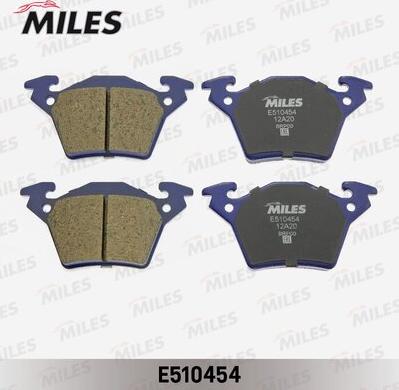 Miles E510454 - Тормозные колодки, дисковые, комплект unicars.by