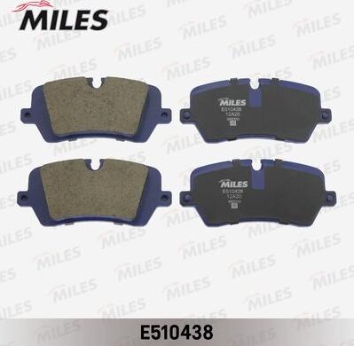 Miles E510438 - Тормозные колодки, дисковые, комплект unicars.by