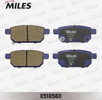 Miles E510560 - Тормозные колодки, дисковые, комплект unicars.by