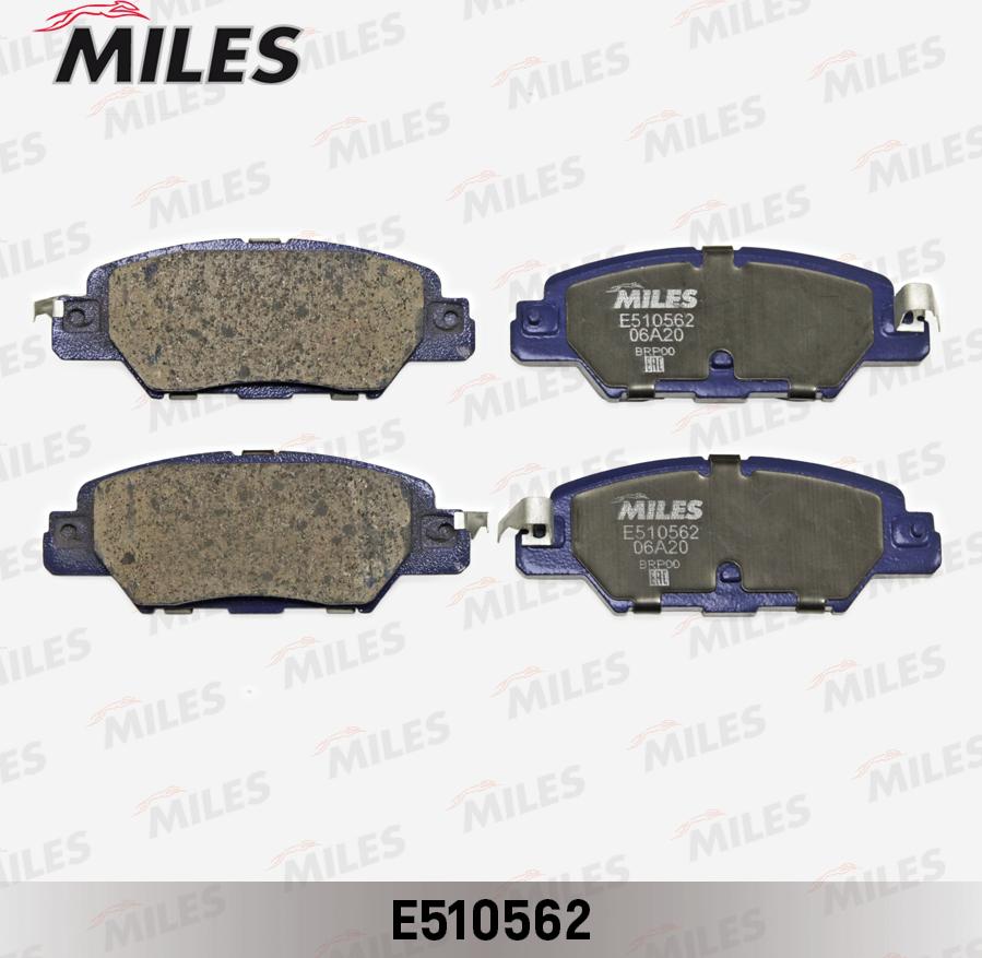 Miles E510562 - Тормозные колодки, дисковые, комплект unicars.by