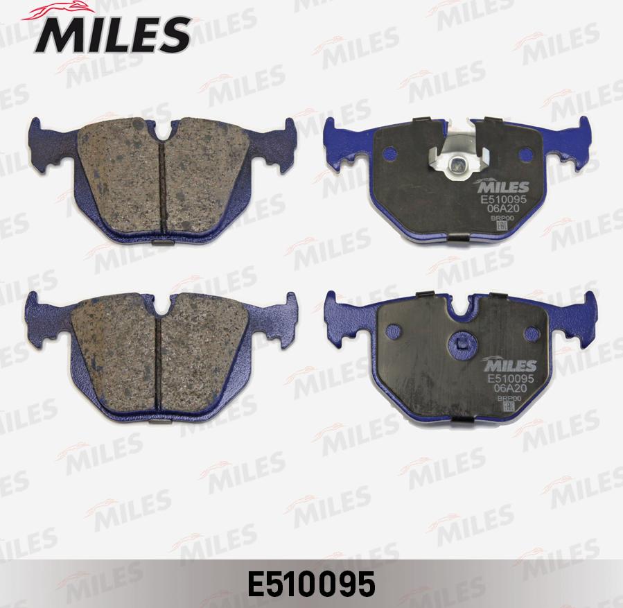 Miles E510095 - Тормозные колодки, дисковые, комплект unicars.by