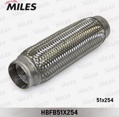 Miles HBFB51X254 - Гофрированная труба, выхлопная система unicars.by