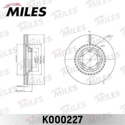 Miles K000227 - Тормозной диск unicars.by