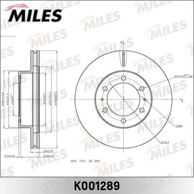 Miles K001289 - Тормозной диск unicars.by