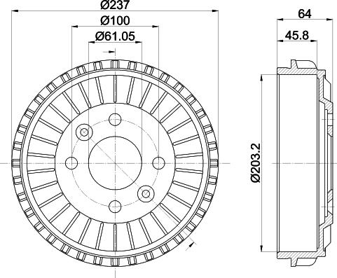 Mintex MBD410 - Тормозной барабан unicars.by