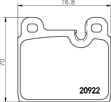 Textar 20922 150 0 4 - Тормозные колодки, дисковые, комплект unicars.by