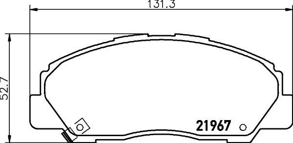 Mintex MDB1592 - Тормозные колодки, дисковые, комплект unicars.by