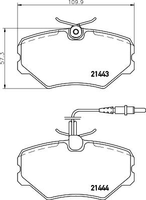 Mintex MDB1652 - Тормозные колодки, дисковые, комплект unicars.by