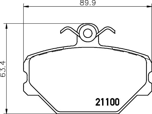 Mintex MDB1606 - Тормозные колодки, дисковые, комплект unicars.by