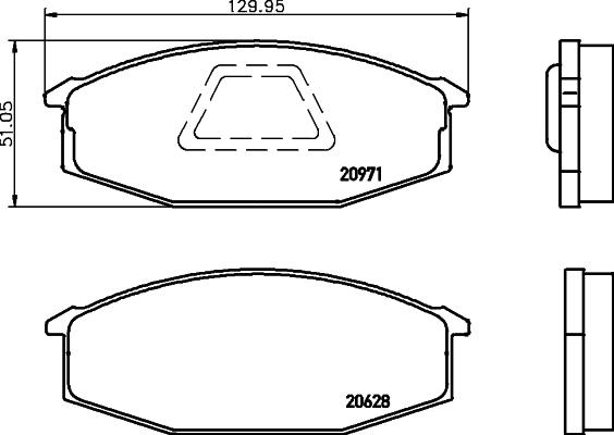 Remsa 02115.02 - Тормозные колодки, дисковые, комплект unicars.by