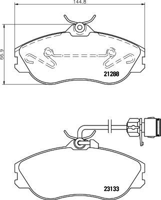 Mintex MDB1820 - Тормозные колодки, дисковые, комплект unicars.by