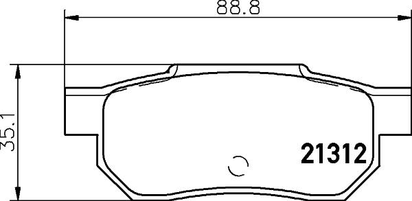 Mintex MDB1360 - Тормозные колодки, дисковые, комплект unicars.by