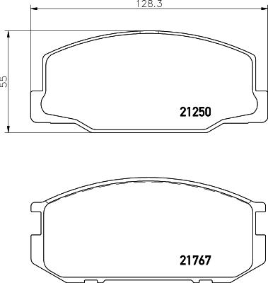 Mintex MDB1226 - Тормозные колодки, дисковые, комплект unicars.by