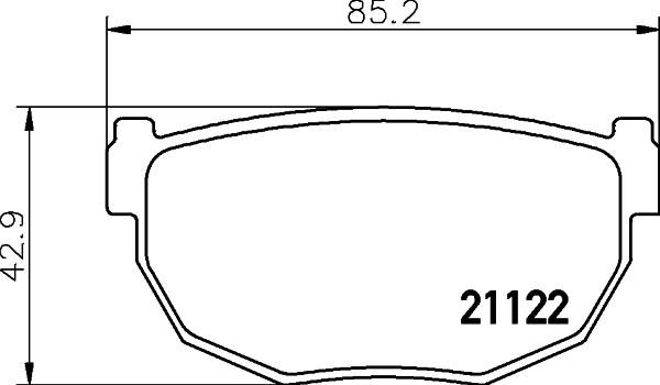 MDR MRP-2123 - Тормозные колодки, дисковые, комплект unicars.by