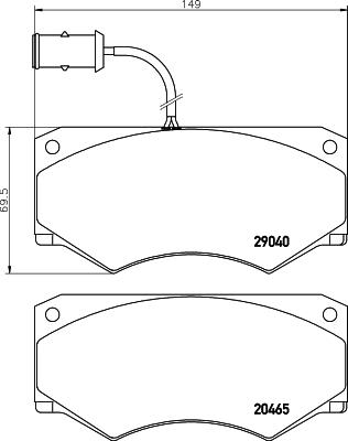 Mintex MDB1730 - Тормозные колодки, дисковые, комплект unicars.by