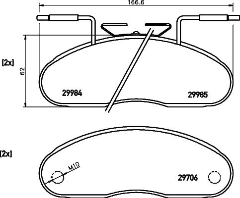 Lucas Electrical 6110693 - Тормозные колодки, дисковые, комплект unicars.by