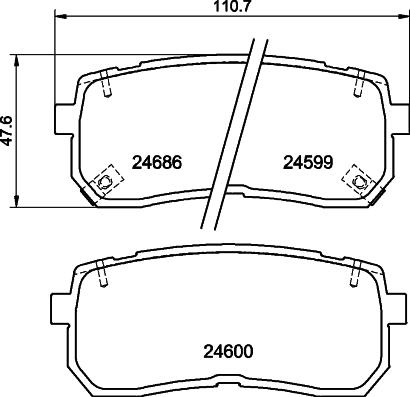 Mintex MDB82922 - Тормозные колодки, дисковые, комплект unicars.by