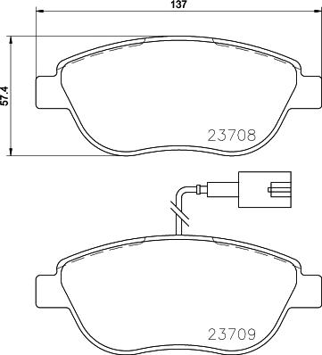 Mintex MDB3155 - Тормозные колодки, дисковые, комплект unicars.by