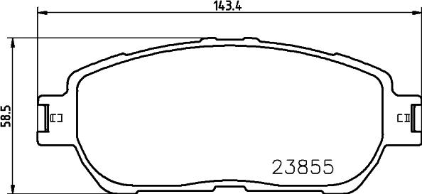 Mintex MDB3859 - Тормозные колодки, дисковые, комплект unicars.by