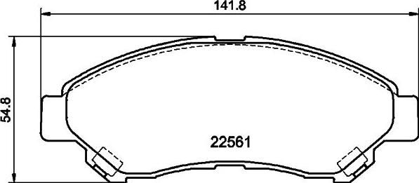 Mintex MDB3235 - Тормозные колодки, дисковые, комплект unicars.by