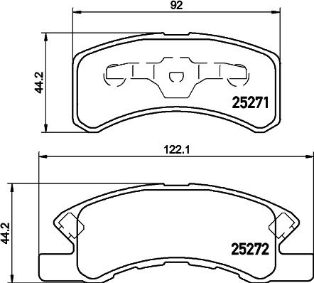 Mintex MDB3230 - Тормозные колодки, дисковые, комплект unicars.by