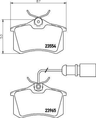 Mintex MDB2118 - Тормозные колодки, дисковые, комплект unicars.by