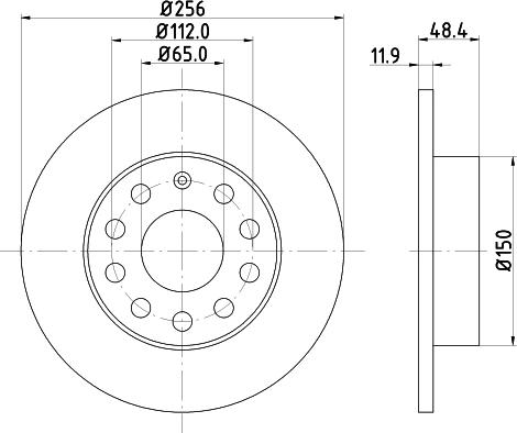 Mintex MDC1679C - Тормозной диск unicars.by