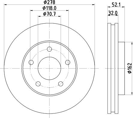 Mintex MDC1071 - Тормозной диск unicars.by