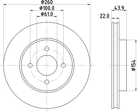 Mintex MDC83056C - Тормозной диск unicars.by