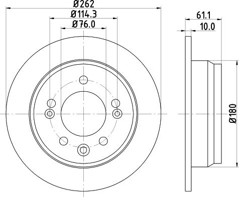 Mintex MDC82055C - Тормозной диск unicars.by