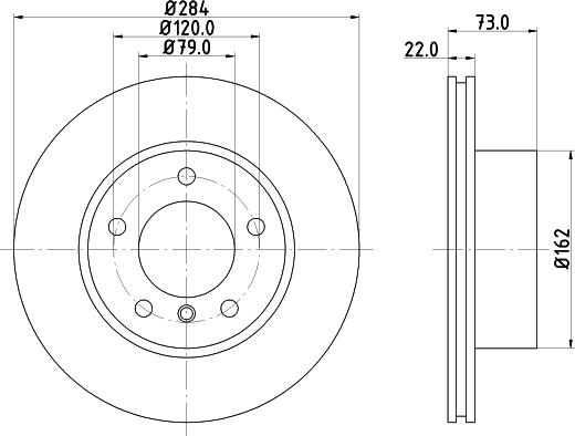 Mintex MDC82350C - Тормозной диск unicars.by