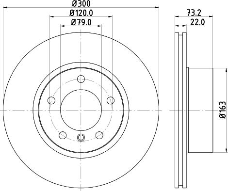 Mintex MDC82351C - Тормозной диск unicars.by