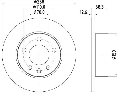 SBS 815251106 - Тормозной диск unicars.by