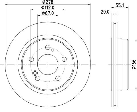 Mintex MDC3034C - Тормозной диск unicars.by