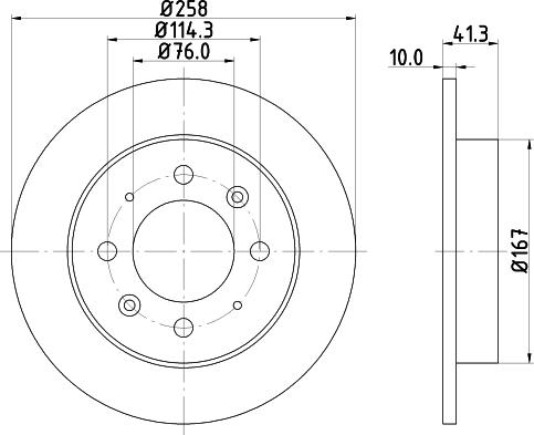 Mintex MDC82139C - Тормозной диск unicars.by