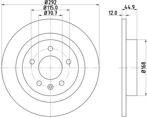 Mintex MDC2134C - Тормозной диск unicars.by