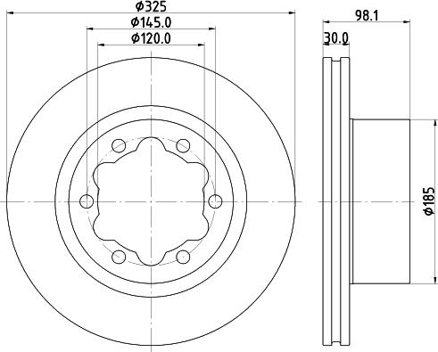 Mintex MDC2883C - Тормозной диск unicars.by