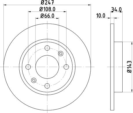 Mintex MDK0091 - Дисковый тормозной механизм, комплект unicars.by