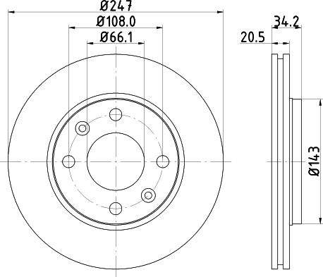 Lucas Electrical 6012213 - Тормозной диск unicars.by