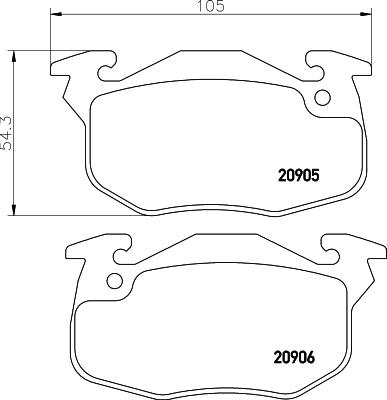 Mintex MDK0145 - Дисковый тормозной механизм, комплект unicars.by