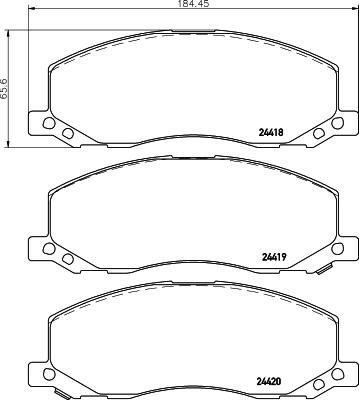 Mintex MDK0255 - Дисковый тормозной механизм, комплект unicars.by