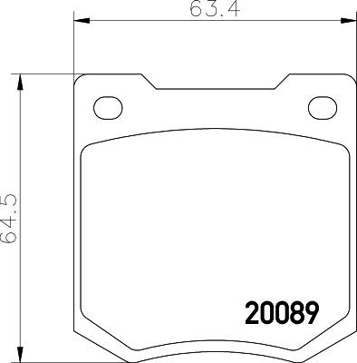 Mintex MGB535 - Тормозные колодки, дисковые, комплект unicars.by