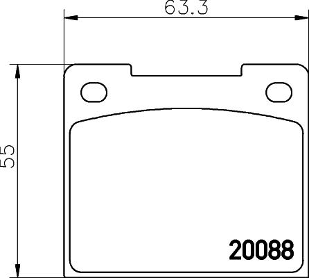 BOSCH BP501 - Тормозные колодки, дисковые, комплект unicars.by