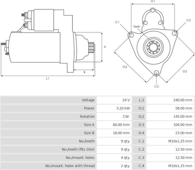 Mitsubishi M2T56871 - Стартер unicars.by