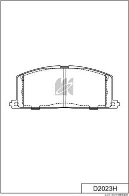 Mingtai MP-2309 - Тормозные колодки, дисковые, комплект unicars.by