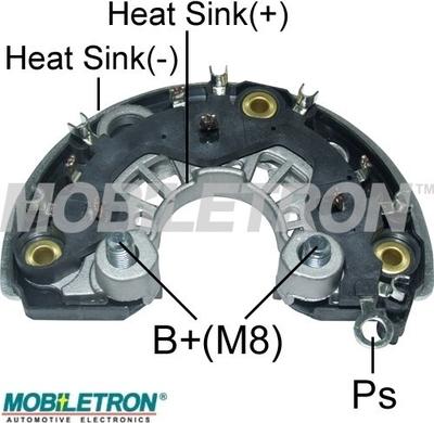 Mobiletron RB-198H - Выпрямитель, диодный мост, генератор unicars.by